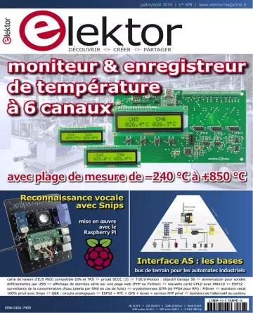 Elektor N°478 – Juillet-Août 2019